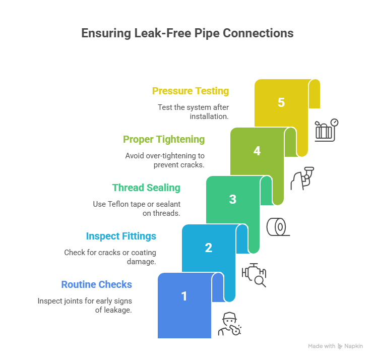 Installation of galvanised