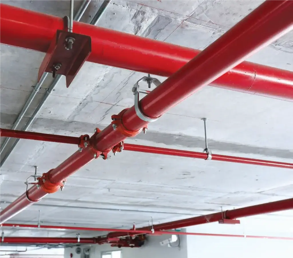 Flanged fire sprinkler pipe image