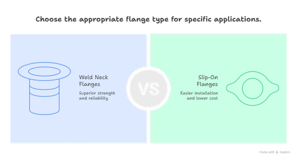 carbon steel weld neck flange