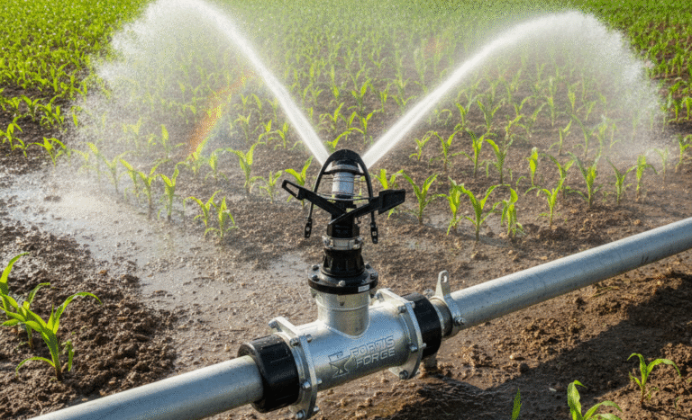 Slip Coupling sprinkler line in agriculture