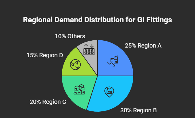 REGIONAL DEMOAND DISTRIBUTION FOR GI FITTINGS