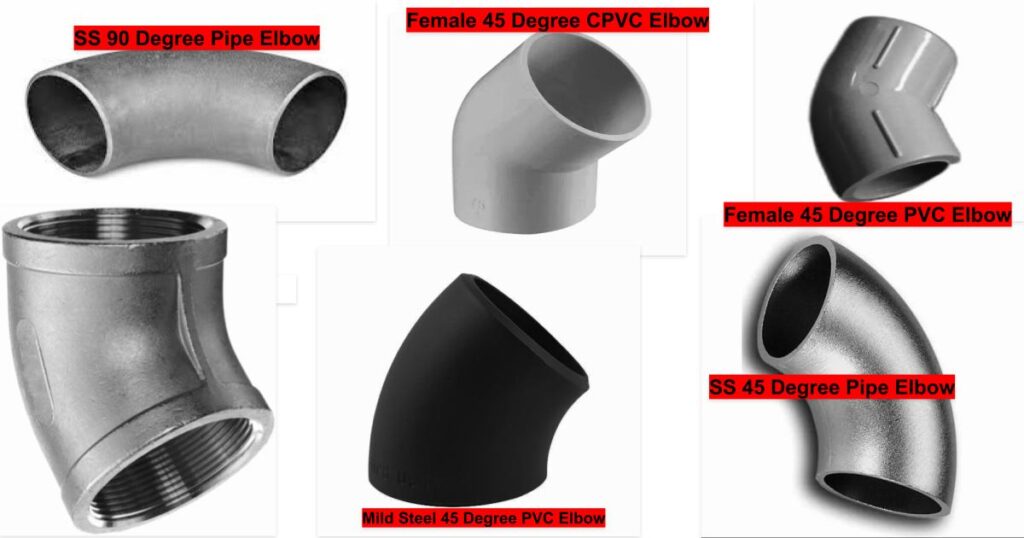 other types of MS elbows 45 degree