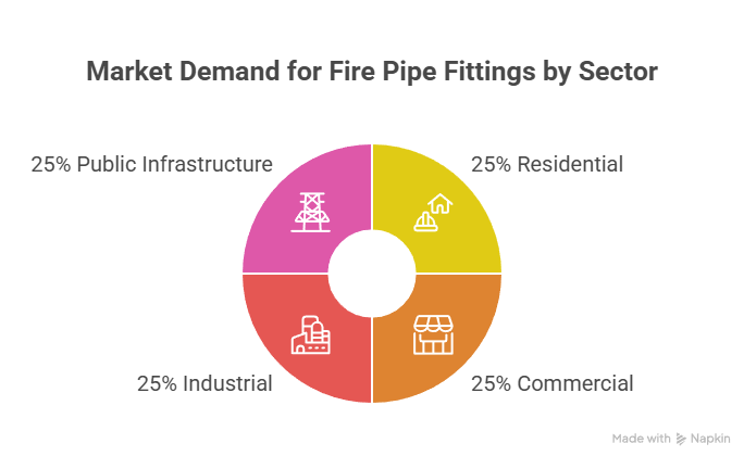 Market Demand for Fire Pipe Fittings by Sector”