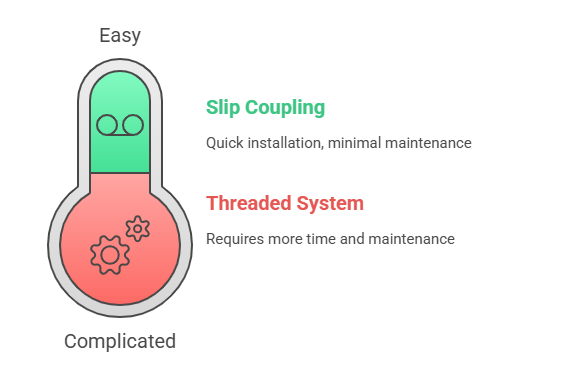 Comparison of water loss and setup time